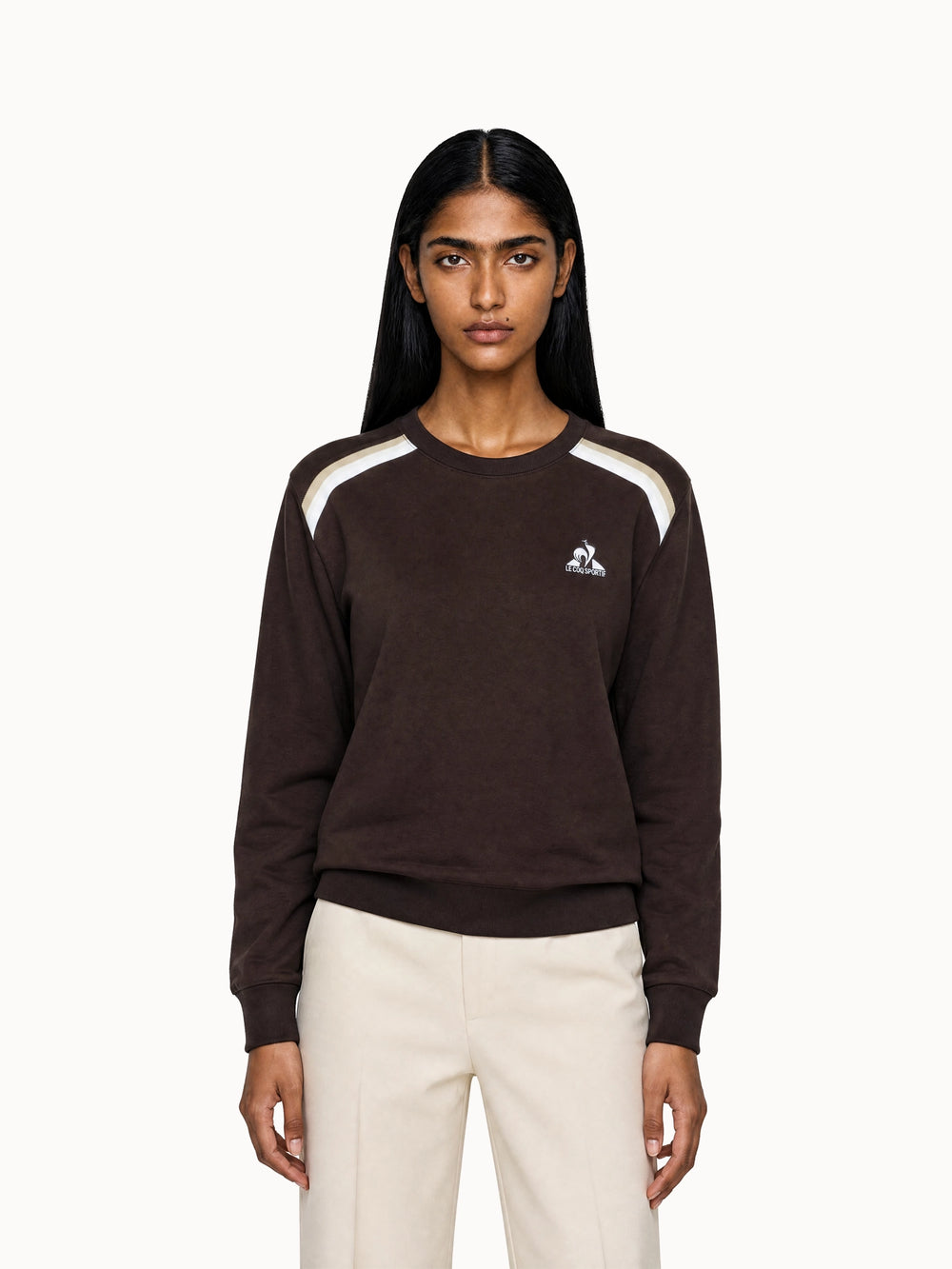 Свитшот женский Le Coq Sportif Heritage Stripe