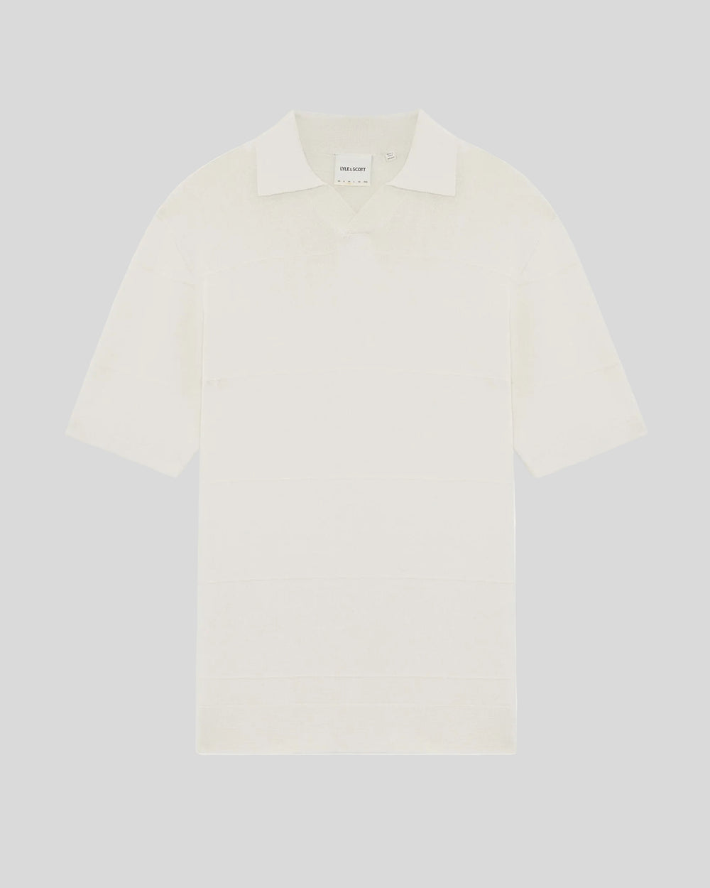Поло мужское Lyle & Scott трикотажное с открытым воротником