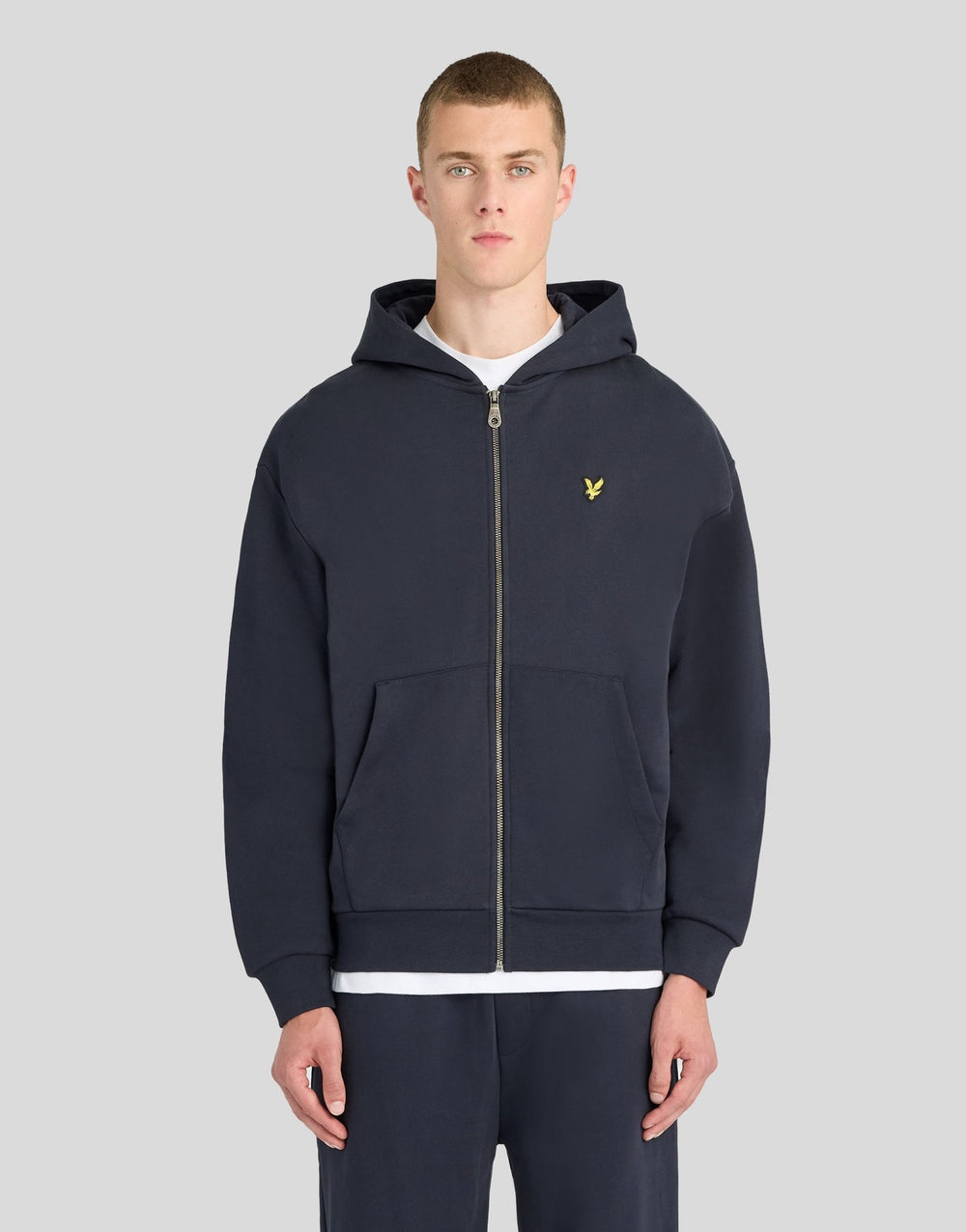 Худи мужское Lyle & Scott Heavyweight Loopback на молнии