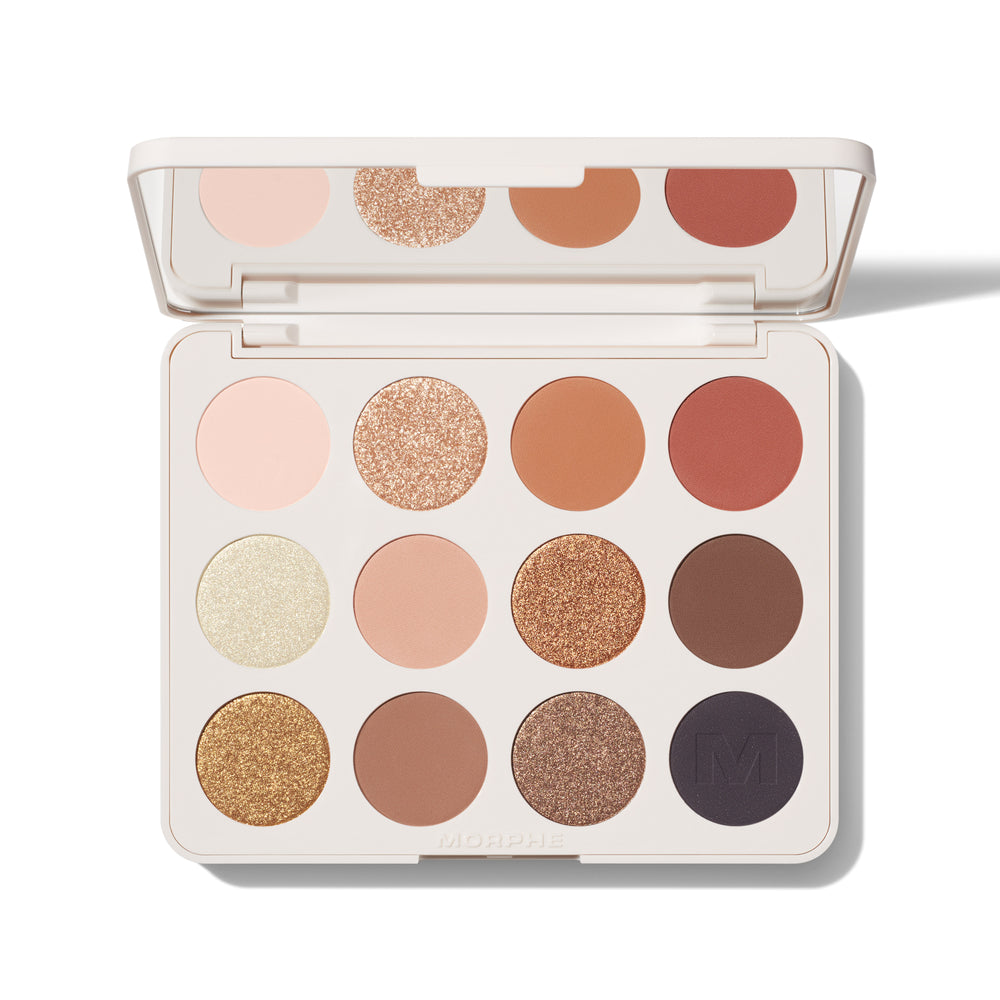Палетка теней Morphe ChromaPlus 12-Pan Eyeshadow Palette, оттенок Flickering Sands