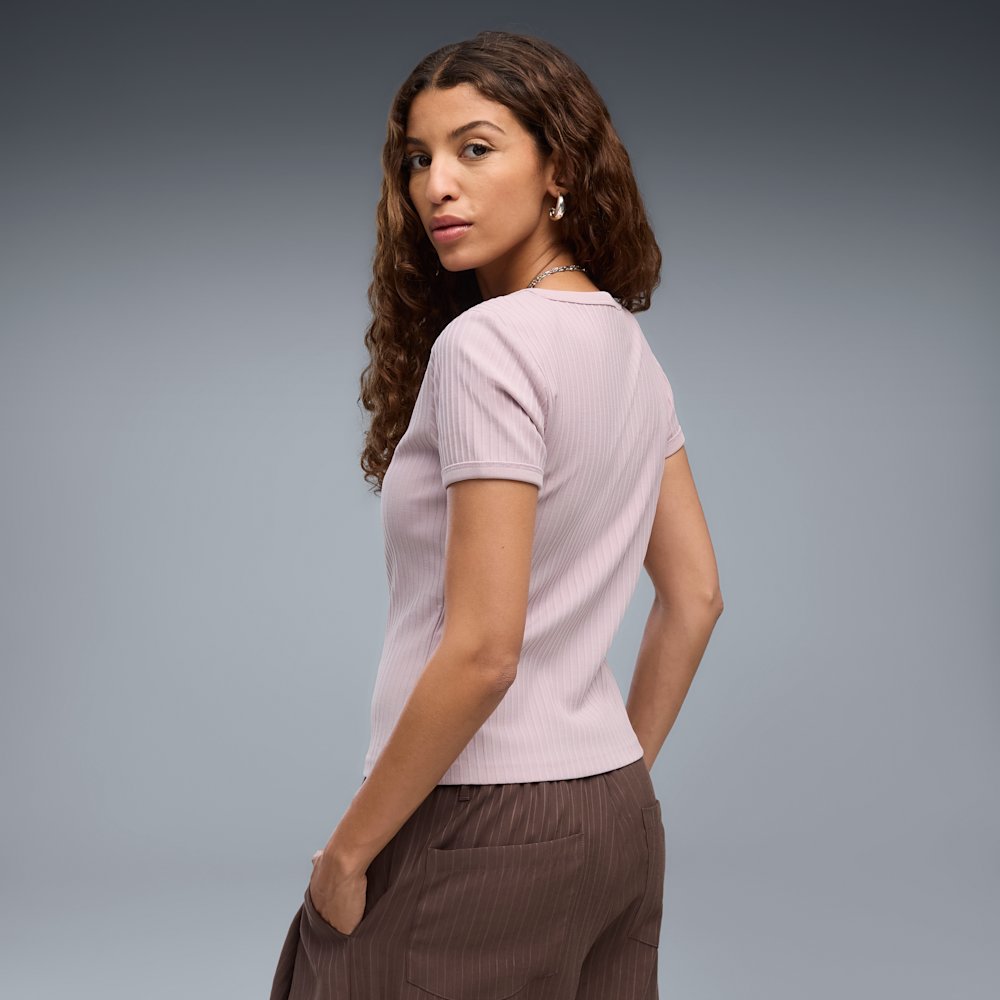 Футболка женская PUMA Essentials Ribbed Slim