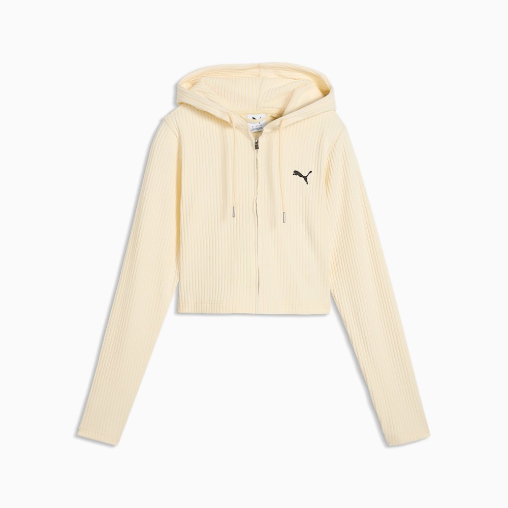 Худи женское PUMA Essentials Ribbed Zip-Up