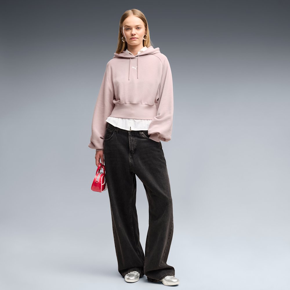Худи женское PUMA Essentials Cropped Balloon Sleeve