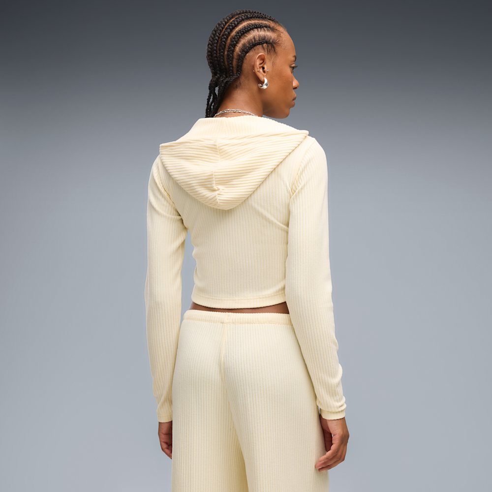 Худи женское PUMA Essentials Ribbed Zip-Up