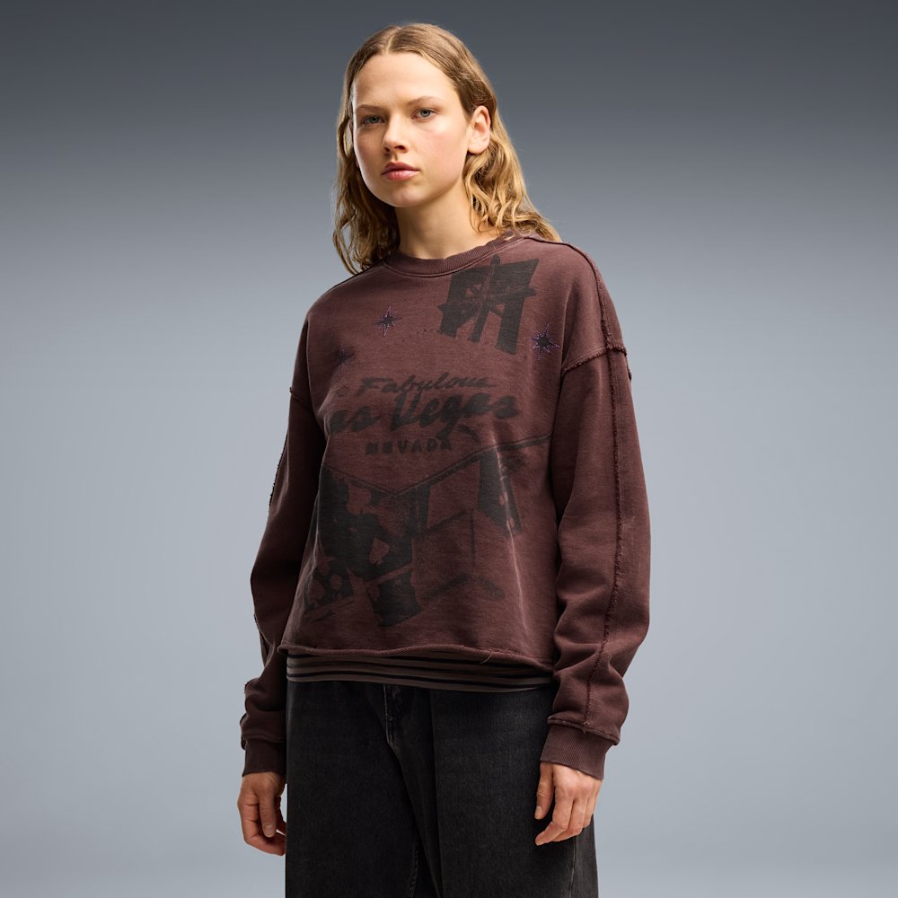 Свитшот женский PUMA Las Vegas Relaxed Crew