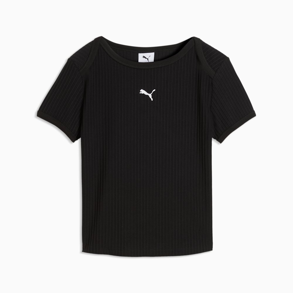 Футболка женская PUMA Essentials Ribbed Slim