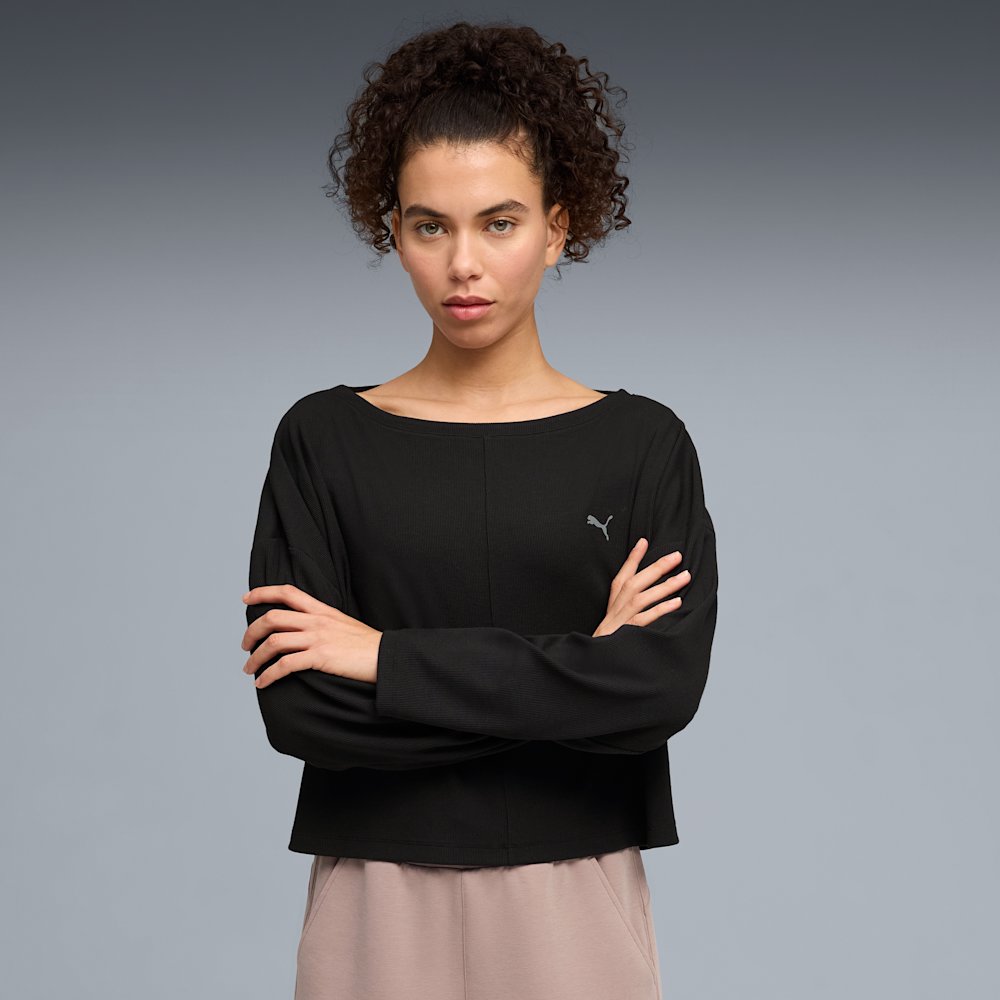 Лонгслив женский PUMA Cloudspun Ribbed Cloud
