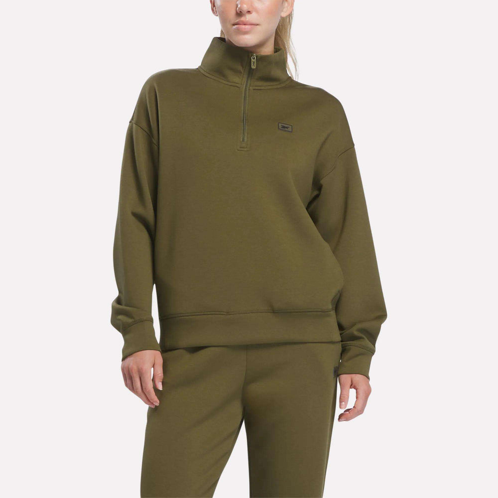 Свитшот женский Reebok Crop Half-Zip