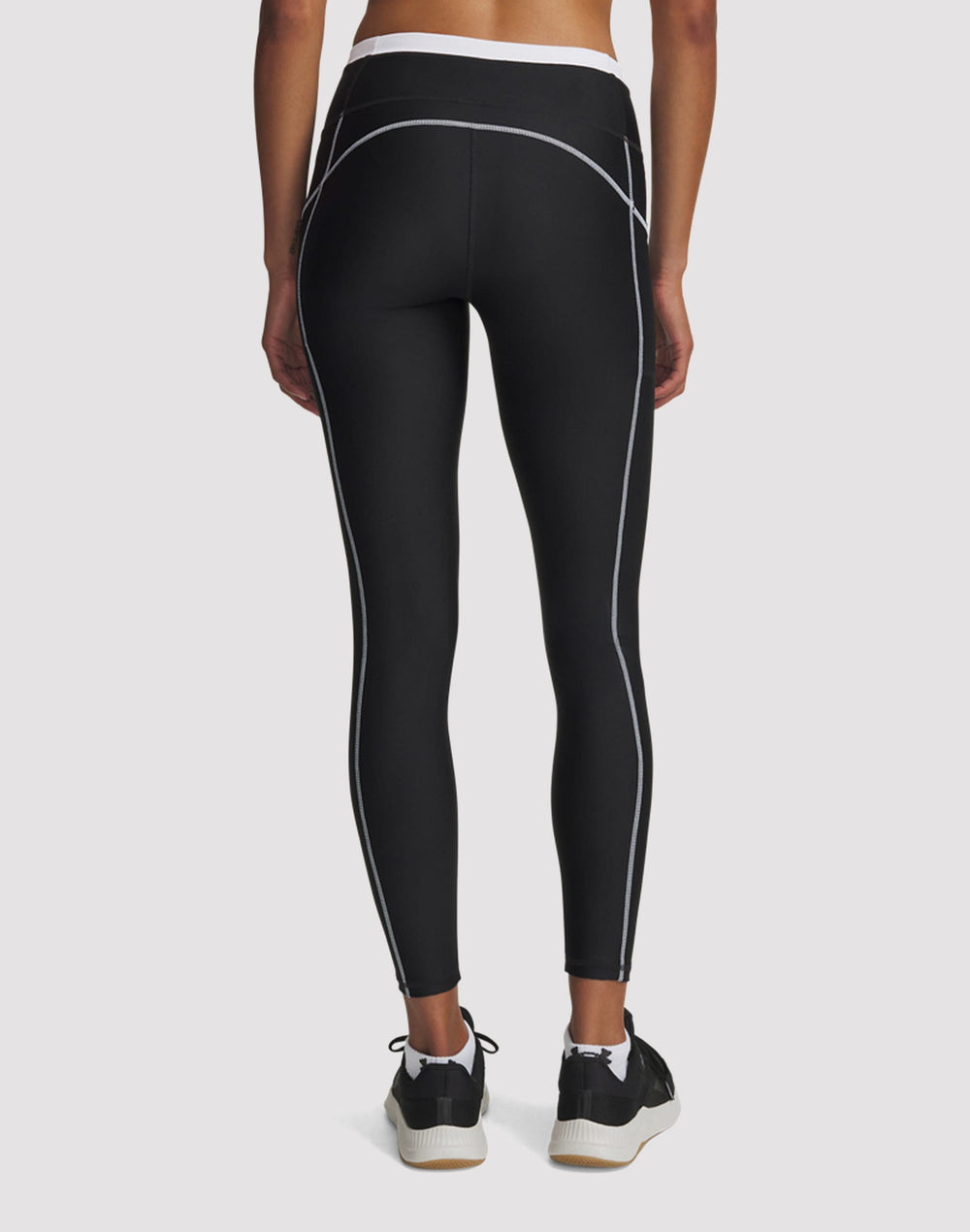 Леггинсы женские Under Armour HeatGear с белым кантом